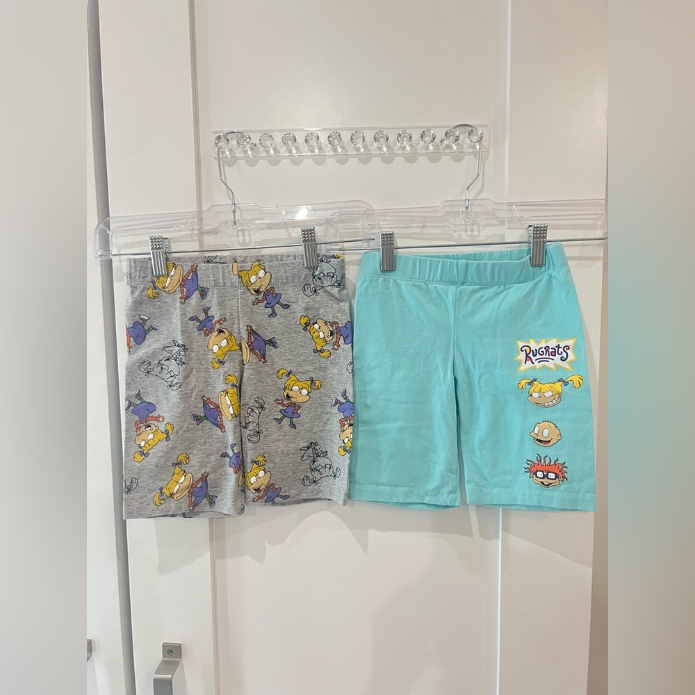 NWOT Nickelodeon Girl Shorts size 6/6X Rugrats. 2 Pairs.